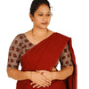 KALAMKARI ROUND NECK 10 INCH HANDS STRECHBLE BLOUSE