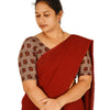 KALAMKARI ROUND NECK 10 INCH HANDS STRECHBLE BLOUSE