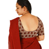 KALAMKARI ROUND NECK 10 INCH HANDS STRECHBLE BLOUSE