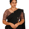 KALAMKARI ROUND NECK 10 INCH HANDS STRECHBLE BLOUSE