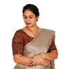 KALAMKARI ROUND NECK 10 INCH HANDS STRECHBLE BLOUSE