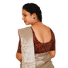KALAMKARI ROUND NECK 10 INCH HANDS STRECHBLE BLOUSE