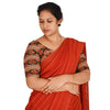 KALAMKARI ROUND NECK 10 INCH HANDS STRECHBLE BLOUSE