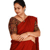 KALAMKARI ROUND NECK 10 INCH HANDS STRECHBLE BLOUSE