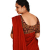 KALAMKARI ROUND NECK 10 INCH HANDS STRECHBLE BLOUSE