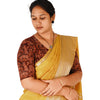 KALAMKARI V NECK 10 INCH HAND  STRECHBLE BLOUSE