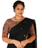 KALAMKARI BOAT NECK OPEN 10 HAND'S STREACHBLE  BLOUSE