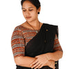KALAMKARI BOAT NECK OPEN 10 HAND'S STREACHBLE  BLOUSE