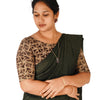 KALAMKARI BOAT NECK OPEN 10 HAND'S STREACHBLE  BLOUSE