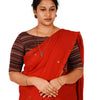 KALAMKARI BOAT NECK OPEN 10 HAND'S STREACHBLE  BLOUSE