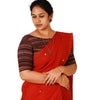 KALAMKARI BOAT NECK OPEN 10 HAND'S STREACHBLE  BLOUSE