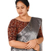 KALAMKARI BOAT NECK OPEN 10 HAND'S STREACHBLE  BLOUSE