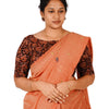KALAMKARI BOAT NECK OPEN 10 HAND'S STREACHBLE  BLOUSE