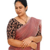 KALAMKARI ROUND NECK 10 INCH HANDS STRECHBLE BLOUSE