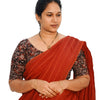 KALAMKARI ROUND NECK 10 INCH HANDS STRECHBLE BLOUSE