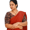 KALAMKARI ROUND NECK 10 INCH HANDS STRECHBLE BLOUSE
