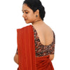 KALAMKARI ROUND NECK 10 INCH HANDS STRECHBLE BLOUSE