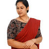 KALAMKARI BOAT NECK OPEN 10 HAND'S STREACHBLE  BLOUSE