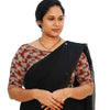 KALAMKARI BOAT NECK OPEN 10 HAND'S STREACHBLE  BLOUSE