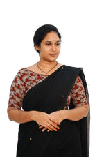 KALAMKARI BOAT NECK OPEN 10 HAND'S STREACHBLE  BLOUSE