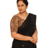KALAMKARI ROUND NECK 10 INCH HANDS STRECHBLE BLOUSE