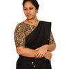 KALAMKARI BOAT NECK OPEN 10 HAND'S STREACHBLE  BLOUSE