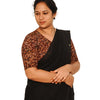KALAMKARI V NECK 10 INCH HAND  STRECHBLE BLOUSE