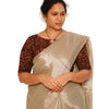 KALAMKARI BOAT NECK OPEN 10 HAND'S STREACHBLE  BLOUSE