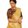 KALAMKARI BOAT NECK OPEN 10 HAND'S STREACHBLE  BLOUSE