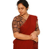 KALAMKARI V NECK 10 INCH HAND  STRECHBLE BLOUSE