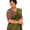 KALAMKARI V NECK 10 INCH HAND  STRECHBLE BLOUSE