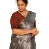 KALAMKARI V NECK 10 INCH HAND  STRECHBLE BLOUSE