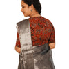 KALAMKARI V NECK 10 INCH HAND  STRECHBLE BLOUSE