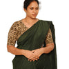 KALAMKARI V NECK 10 INCH HAND  STRECHBLE BLOUSE
