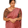 KALAMKARI ROUND NECK 10 INCH HANDS STRECHBLE BLOUSE
