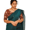 KALAMKARI ROUND NECK 10 INCH HANDS STRECHBLE BLOUSE