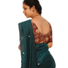 KALAMKARI ROUND NECK 10 INCH HANDS STRECHBLE BLOUSE