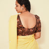 KALAMKARI BUTTA  ROUND NECK 10 INCH HANDS STRECHBLE BLOUSE