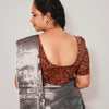 KALAMKARI BUTTA  ROUND NECK 10 INCH HANDS STRECHBLE BLOUSE