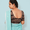 KALAMKARI BUTTA  ROUND NECK 10 INCH HANDS STRECHBLE BLOUSE