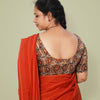 KALAMKARI ROUND NECK 10 INCH HANDS STRECHBLE BLOUSE