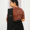 KALAMKARI V NECK 10 INCH HAND  STRECHBLE BLOUSE