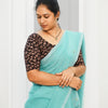 KALAMKARI ROUND NECK 10 INCH HANDS STRECHBLE BLOUSE