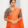 KALAMKARI V NECK 10 INCH HAND  STRECHBLE BLOUSE