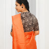 KALAMKARI V NECK 10 INCH HAND  STRECHBLE BLOUSE