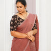 KALAMKARI ROUND NECK 10 INCH HANDS STRECHBLE BLOUSE
