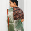 KALAMKARI V NECK 10 INCH HAND  STRECHBLE BLOUSE