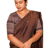 KALAMKARI V NECK 10 INCH HAND  STRECHBLE BLOUSE
