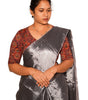 KALAMKARI V NECK 10 INCH HAND  STRECHBLE BLOUSE