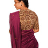 KALAMKARI V NECK 10 INCH HAND  STRECHBLE BLOUSE